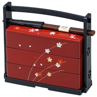 Red Bento Box Sakura