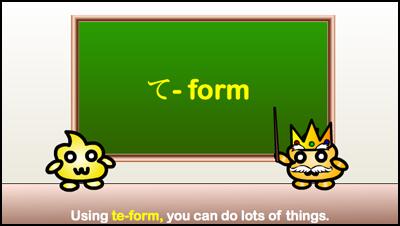 using te-form